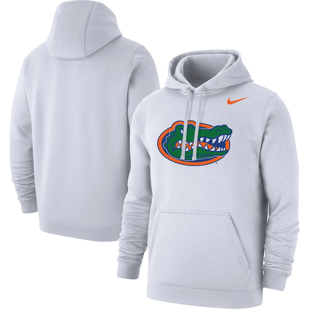 Sweat à capuche Nike Florida Gators Logo Club pour homme, blanc