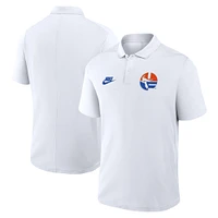 Men's Nike White Florida Gators Primetime Victory Legacy Vault Logo Performance Polo