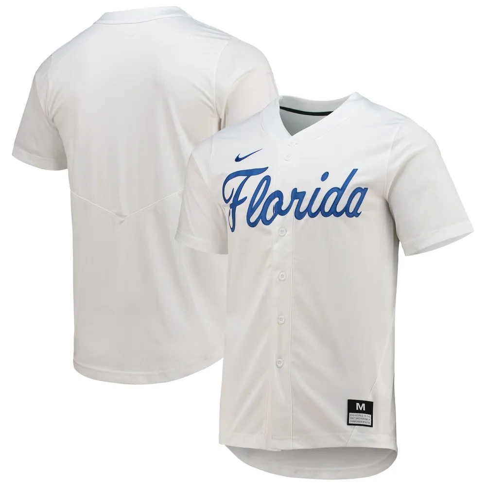 Nike Men's Kansas State Wildcats White Full Button Replica Baseball Jersey, XL