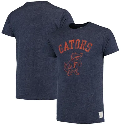 Florida Gators Original Retro Brand Vintage Albert Tri-Blend T-Shirt - Heathered Navy