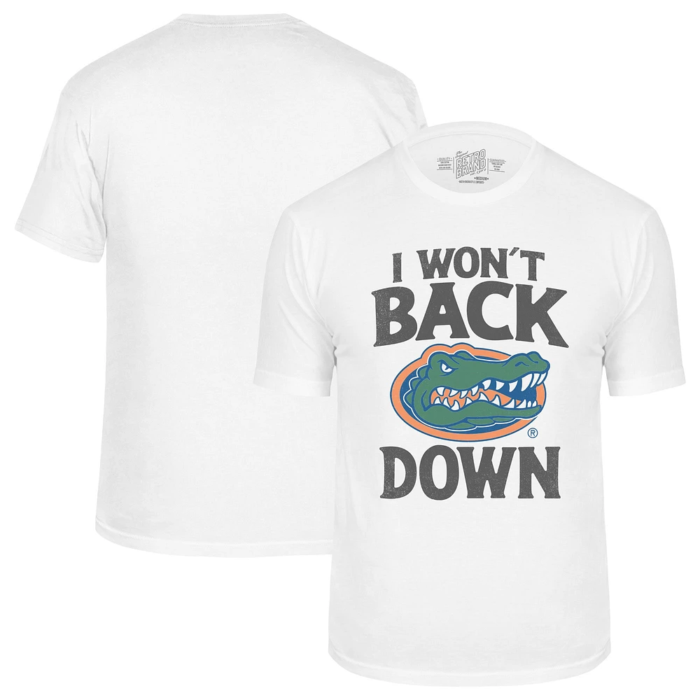 Men's Original Retro Brand Tom Petty White Florida Gators T-Shirt