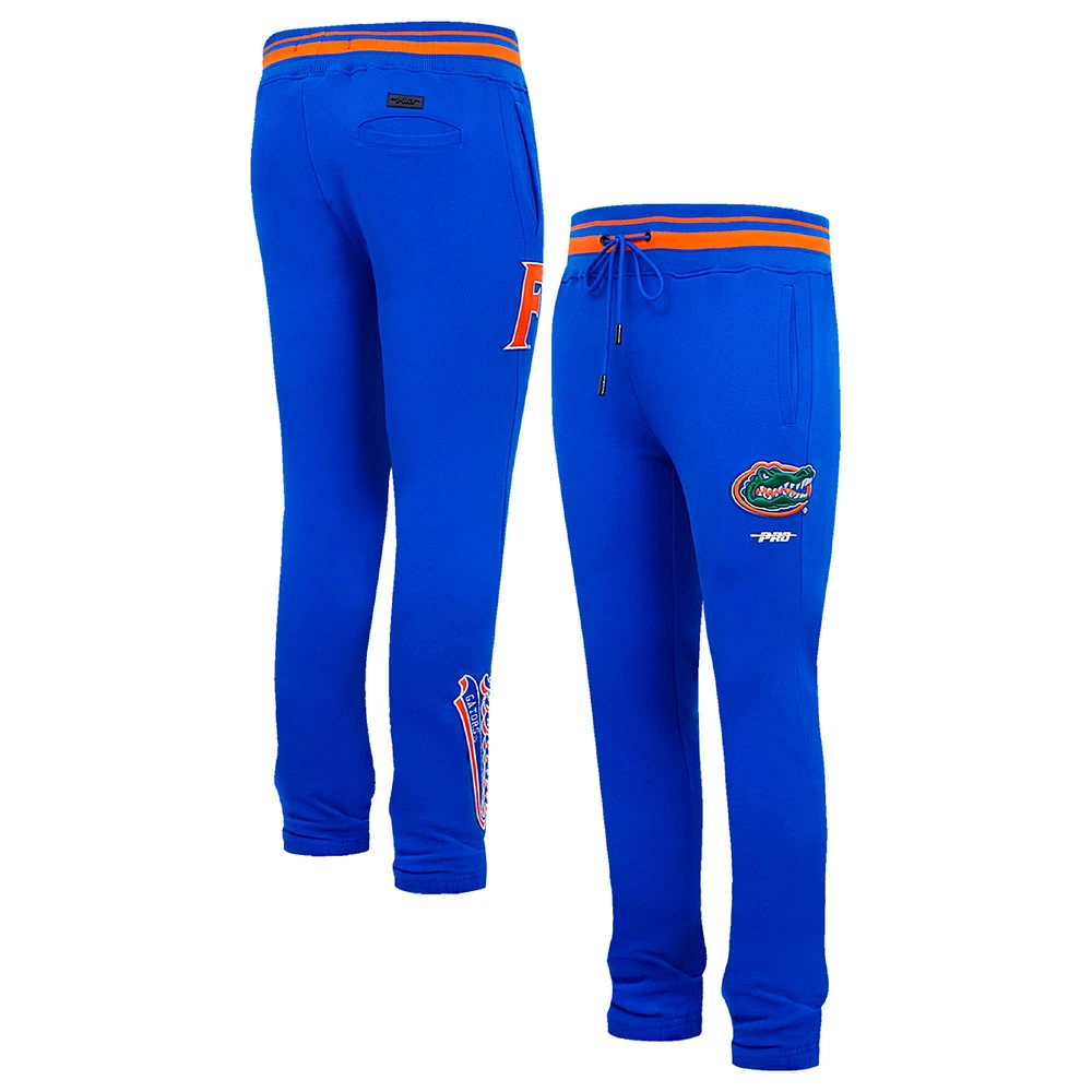 Men's Pro Standard Royal Florida Gators Script Tail Fleece Sweatpants