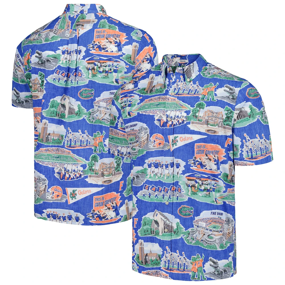 Chemise boutonnée Reyn Spooner Royal Florida Gators Scenic pour homme