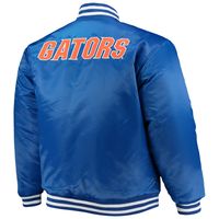 Men's Royal/Orange Florida Gators Big & Tall Reversible Satin Full-Zip Jacket