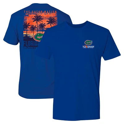 T-shirt pour homme Royal Florida Gators Best Coast Sunset