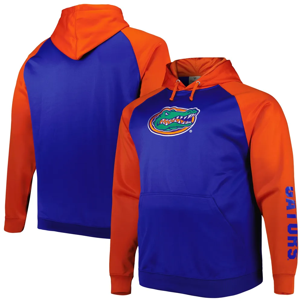 Lids Florida Gators Big & Tall Raglan Fleece Pullover Hoodie