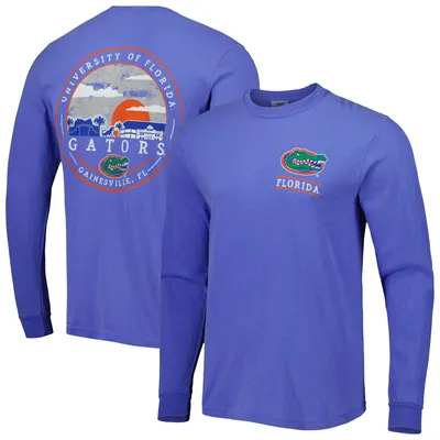 Florida Gators Circle Campus Scene Long Sleeve T-Shirt - Royal