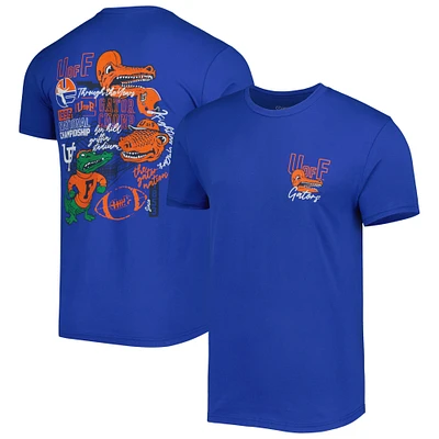 T-shirt Royal Florida Gators Vintage à travers les années pour homme