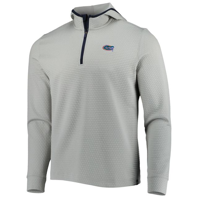 Sweat à capuche zippé pour homme Southern Tide Florida Gators Scuttle Performance gris