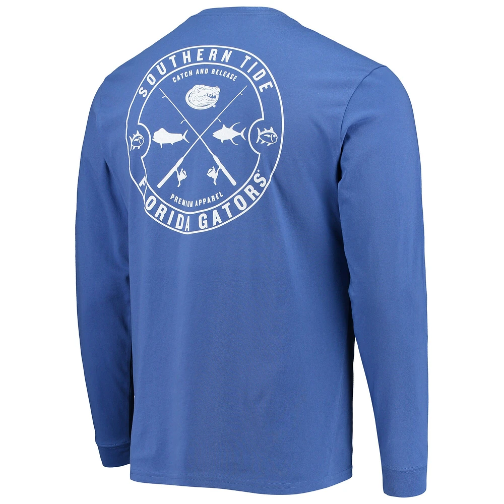 Men's Southern Tide Royal Florida Gators Catch and Release Long Sleeve T-Shirt