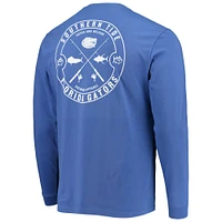 Men's Southern Tide Royal Florida Gators Catch and Release Long Sleeve T-Shirt