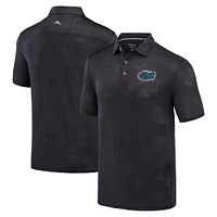 Men's Tommy Bahama Black Florida Gators Sport Palm Coast Palmera IslandZone Polo