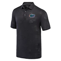 Men's Tommy Bahama Black Florida Gators Sport Palm Coast Palmera IslandZone Polo