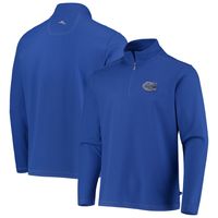 Men's Tommy Bahama Royal Florida Gators Emfielder 2.0 IslandZone Quarter-Zip Jacket