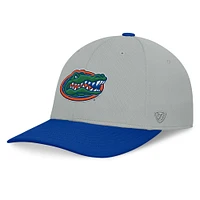 Men's Top of the World  Gray/Royal Florida Gators Mick Flex Hat