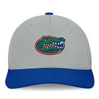 Men's Top of the World  Gray/Royal Florida Gators Mick Flex Hat