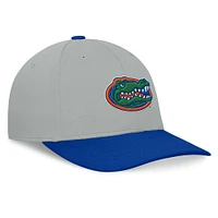 Men's Top of the World  Gray/Royal Florida Gators Mick Flex Hat