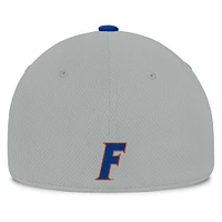 Men's Top of the World  Gray/Royal Florida Gators Mick Flex Hat