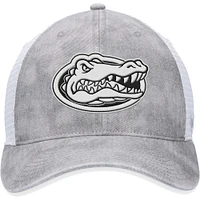 Men's Top of the World Gray/White Florida Gators Slate Trucker Adjustable Hat