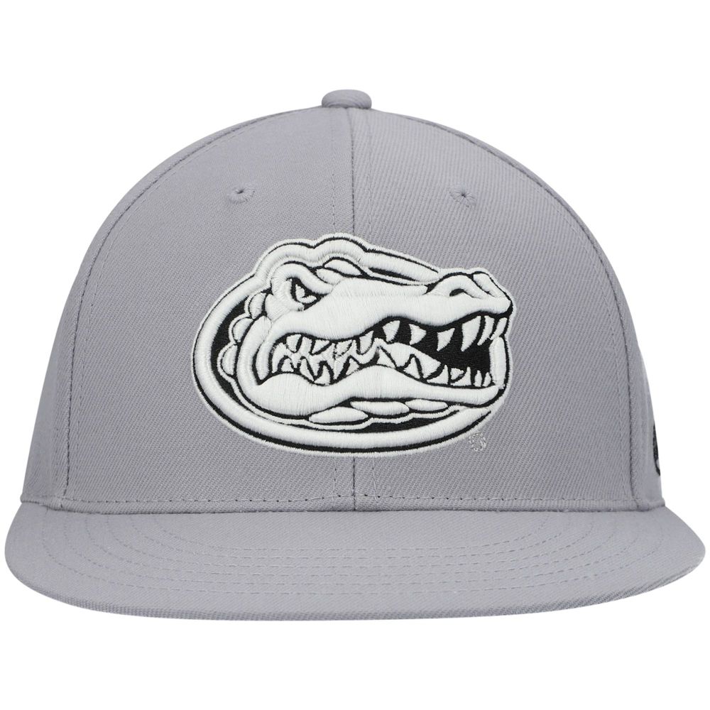 Men's Top of the World Gray Florida Gators Fitted Hat