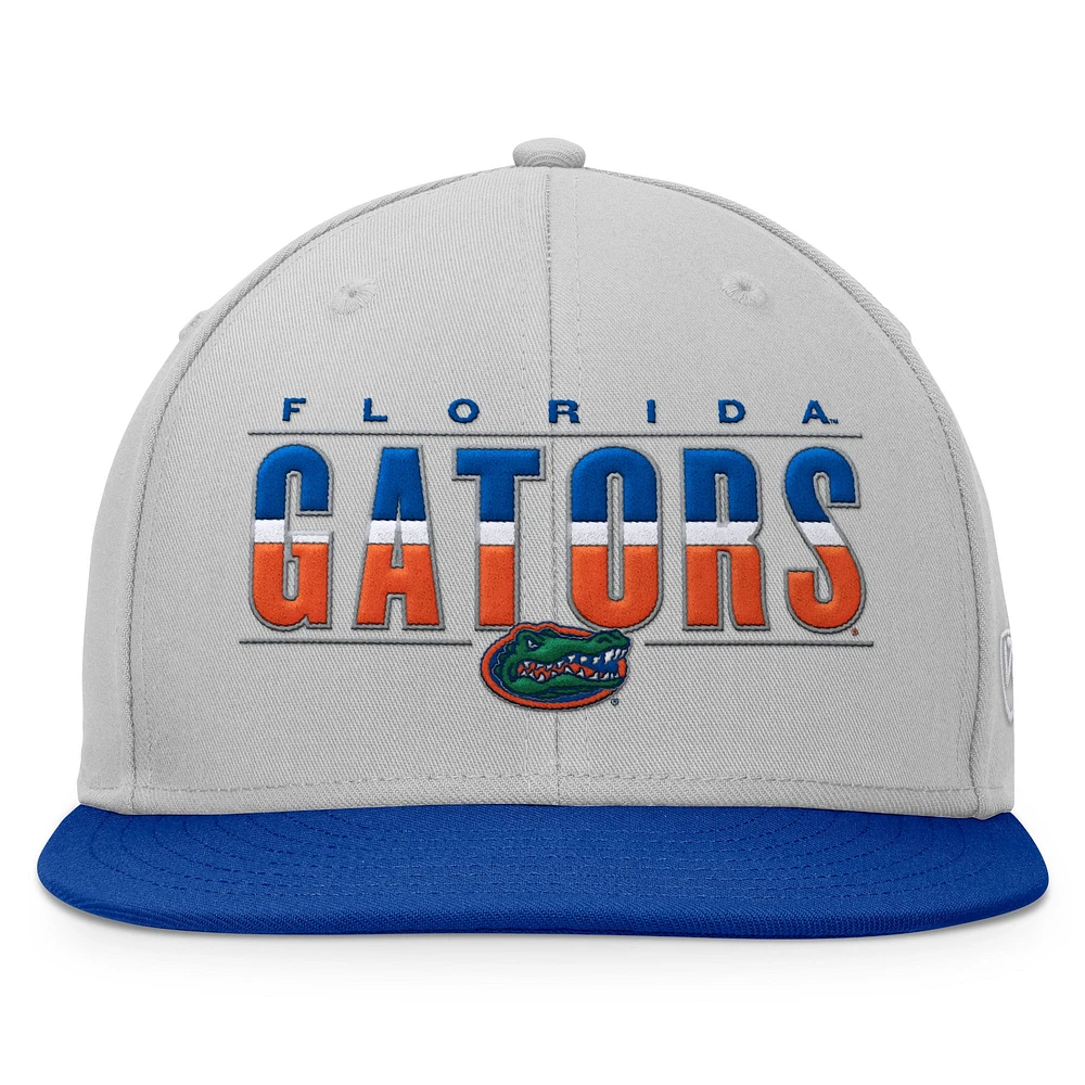 Casquette Snapback Top of the World pour hommes, gris, Florida Gators Hudson