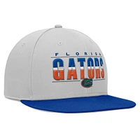 Men's Top of the World Gray Florida Gators Hudson Snapback Hat