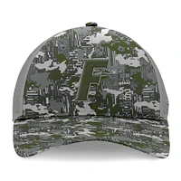 Men's Top of the World Gray Florida Gators OHT Military Appreciation Pledge Trucker Camo Adjustable Hat