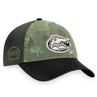 Men's Top of the World Hunter Green/Gray Florida Gators OHT Military Appreciation Unit Trucker Adjustable Hat