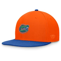 Men's Top of the World Orange/Royal Florida Gators Rally Two-Tone Fitted Hat