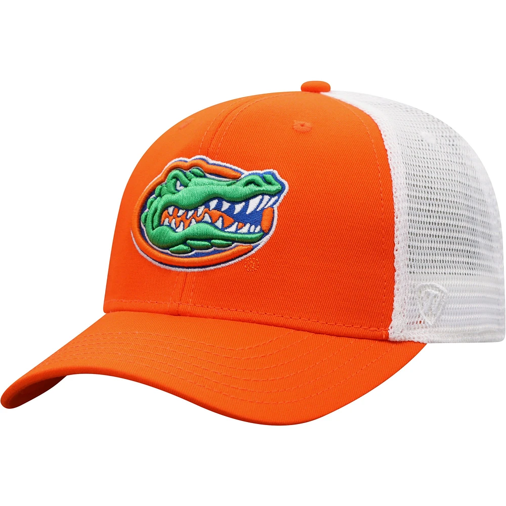 Casquette snapback Top of the World Florida Gators orange/blanc pour homme