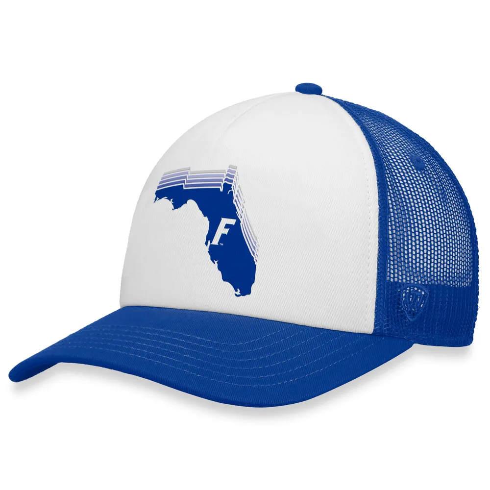 Crowns by Lids Screen Foam Trucker Cap - White/Royal Blue