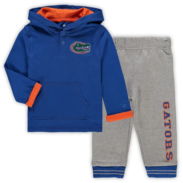 Outerstuff Infant Royal/Heather Gray Chicago Cubs Playmaker Pullover Hoodie & Pants Set