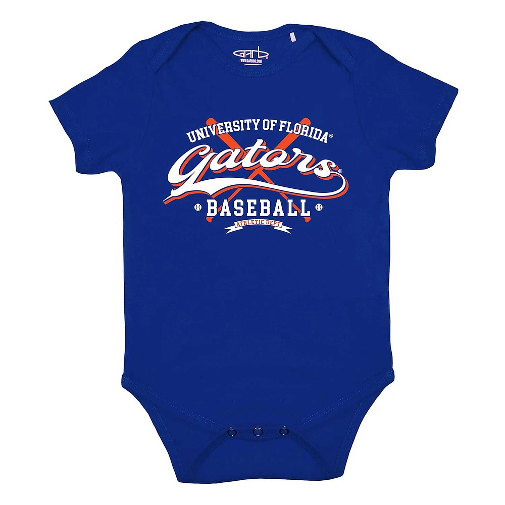 Newborn & Infant Garb Royal Florida Gators Otis Baseball Bodysuit