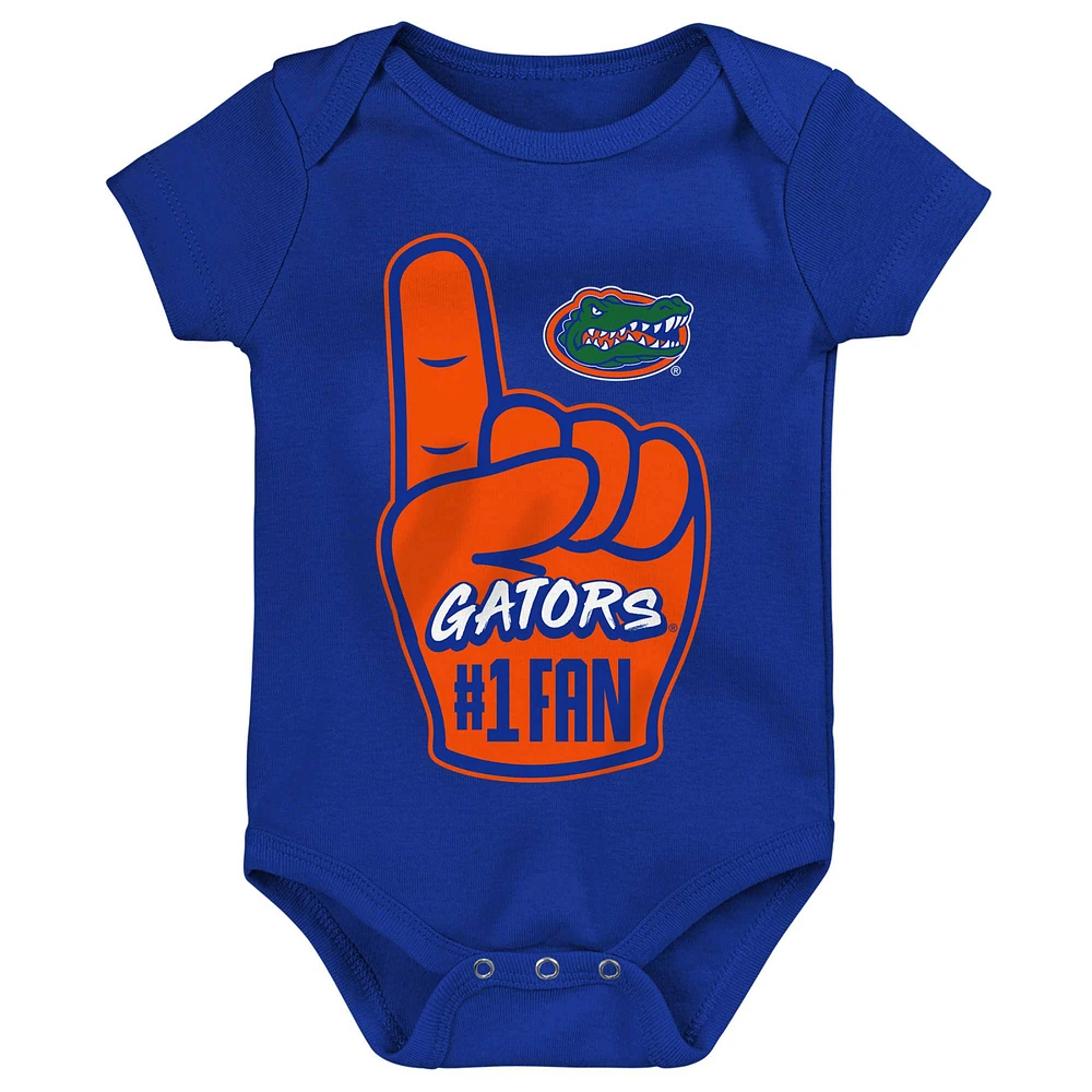 Newborn & Infant Royal Florida Gators #1 Fan Foam Finger Bodysuit