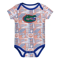 Newborn Royal Florida Gators Sunday Comics 3-Pack Bodysuit Set