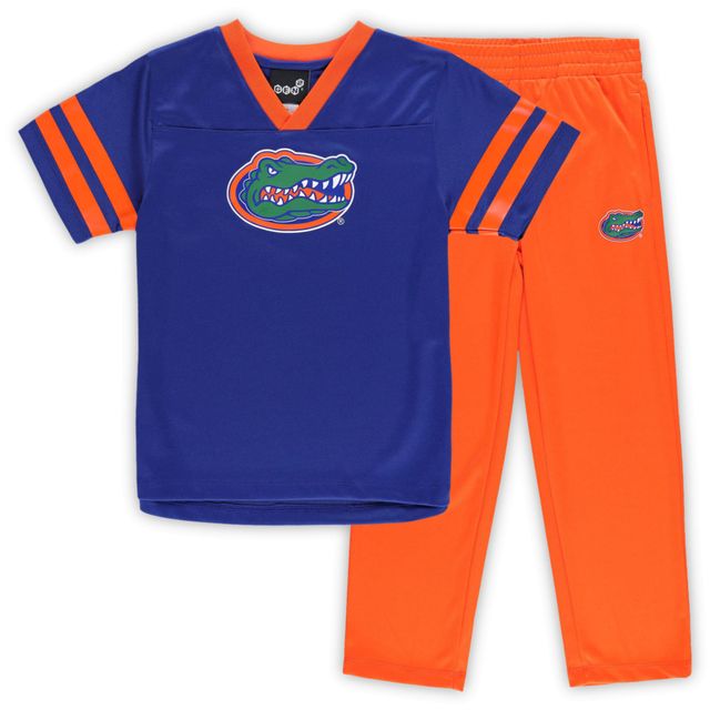 Preschool Royal/Orange Florida Gators Red Zone Maillot et pantalon Ensemble