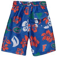 Preschool Wes & Willy Royal Florida Gators Floral Volley Swim Shorts