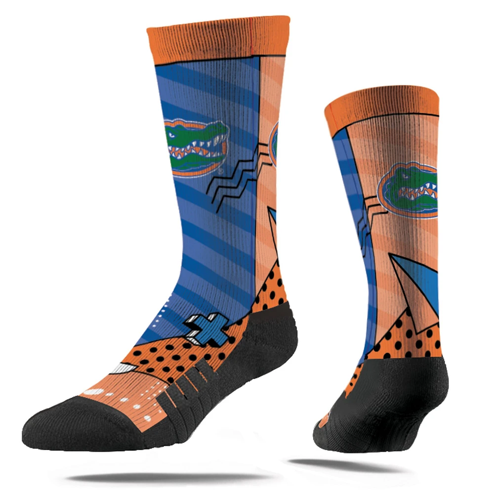 Strideline Florida Gators Geo Block Crew Socks