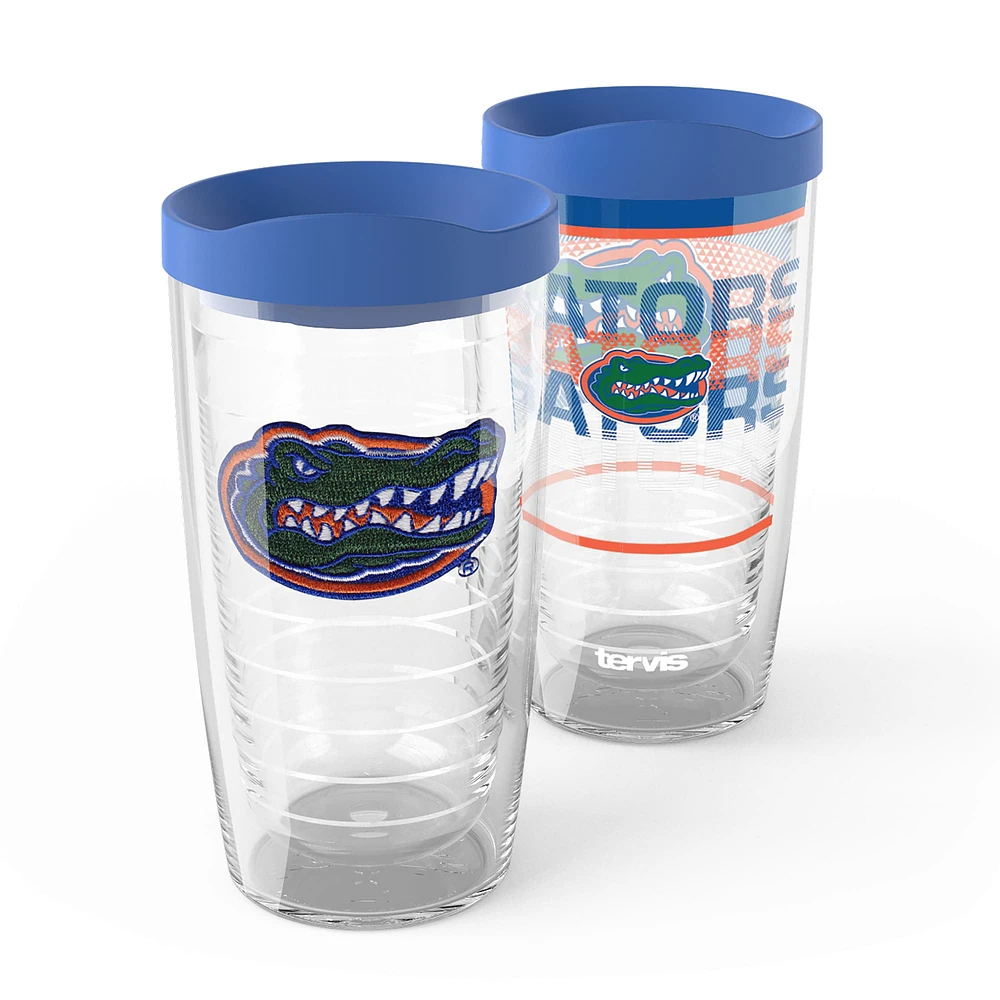 Tervis Florida Gators 2-Pack 16oz. Ensemble de gobelets concurrents et emblèmes