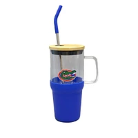 The Memory Company Florida Gators 40oz. Glass Tumbler with Silicone Snack Tray