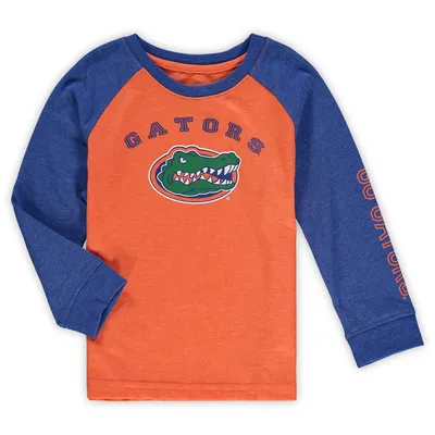 Florida Gators Colosseum Toddler Long Sleeve Raglan T-Shirt - Heathered Orange