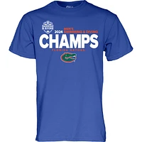 T-shirt unisexe bleu 84 Royal Florida Gators 2024 SEC Champions de natation et plongée pour hommes