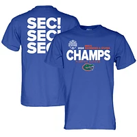 T-shirt unisexe bleu 84 Royal Florida Gators 2024 SEC Champions de natation et plongée pour hommes