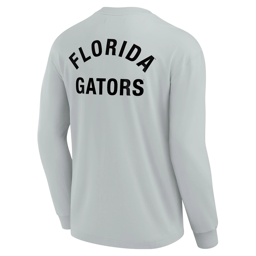 T-shirt unisexe Fanatics gris Florida Gators Elements super doux à manches longues