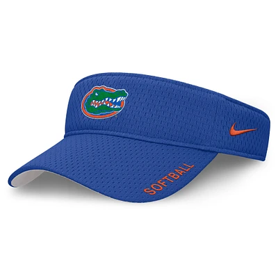 Unisex Nike Royal Florida Gators 2025 Dugout Softball Ace Performance Adjustable Visor