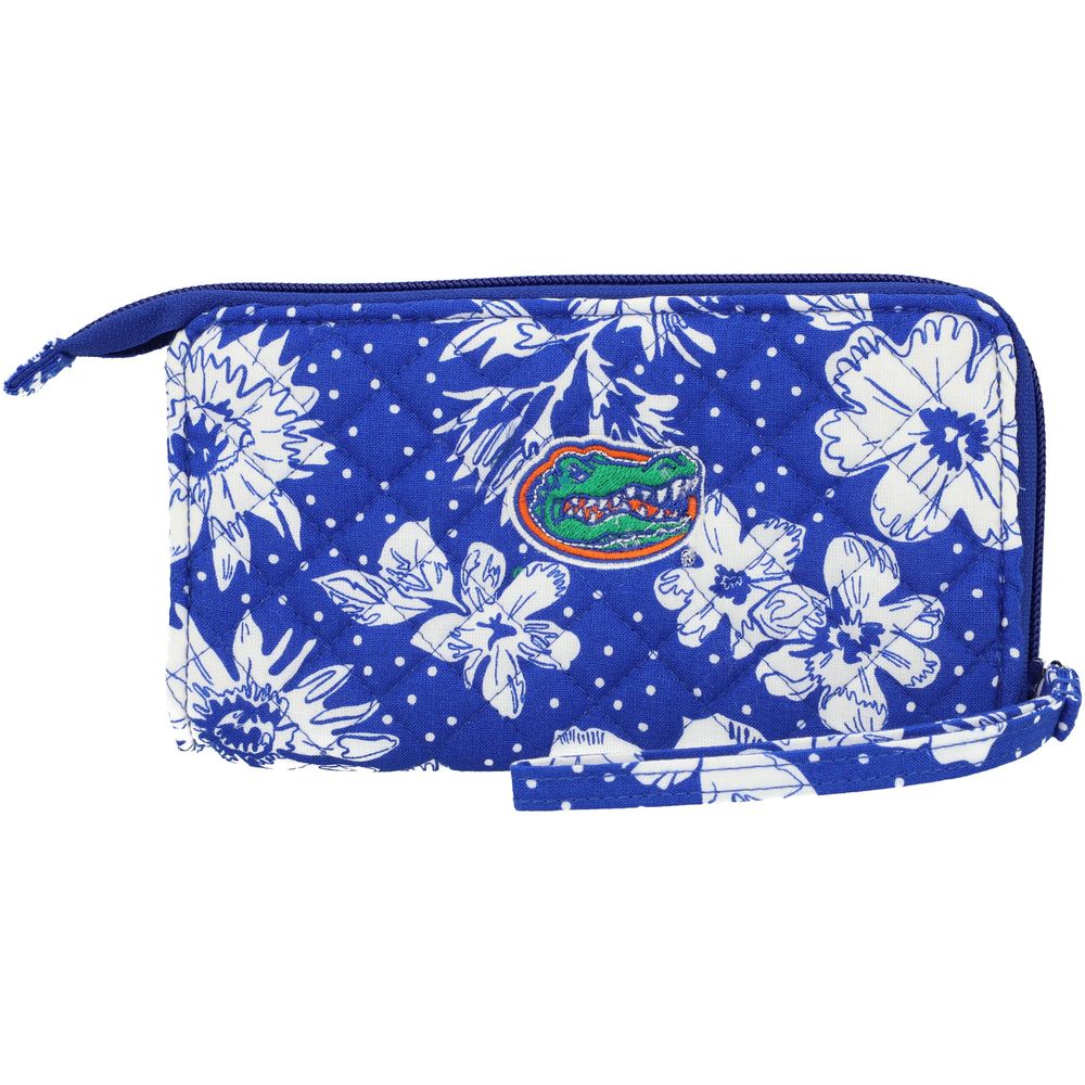 Vera Bradley Florida Gators Rain Garden Front-Zip Wristlet