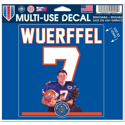 WinCraft Danny Wuerffel Florida Gators 4 "x 6" Ring of Honor décalcomanie multi-usage