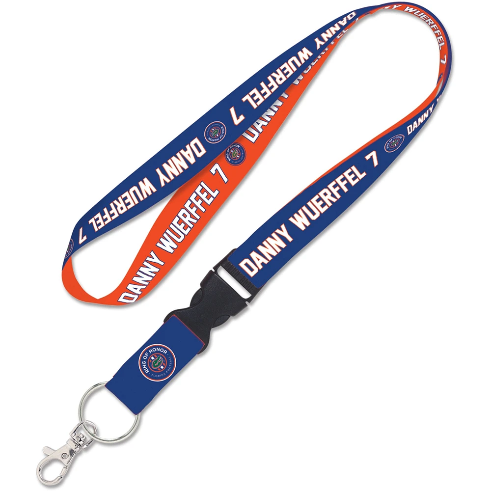 WinCraft Danny Wuerffel Florida Gators Ring of Honor 1" Detachable Buckle Lanyard