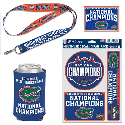 WinCraft Florida Gators 2025 NCAA Men's Basketball National Champions Four-Piece Fan Pack
