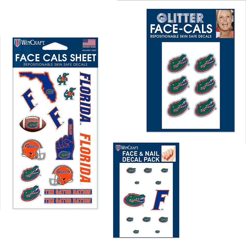 WinCraft Florida Gators 4" x 7" Waterless Tattoos Set